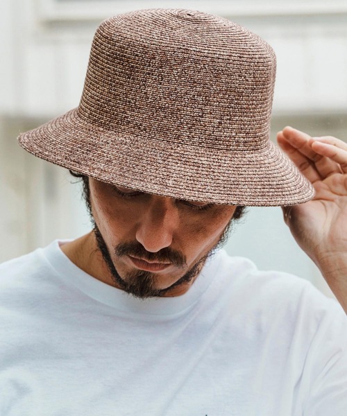 RaJu ♥ TWO-TONE BUCKET HAT/追跡付 mko12885-Polyester Braid Bucket Hat バケットハット(ハット