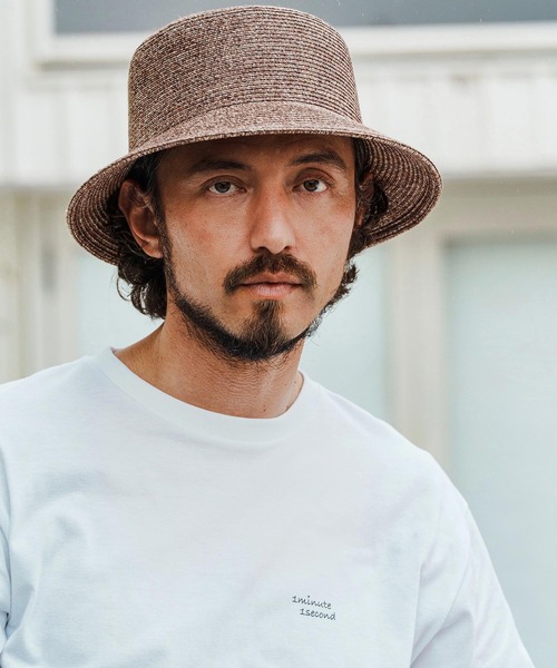 mko12885-Polyester Braid Bucket Hat バケットハット（ハット