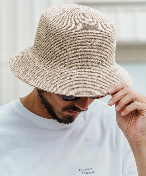 mko12885-Polyester Braid Bucket Hat バケットハット（ハット