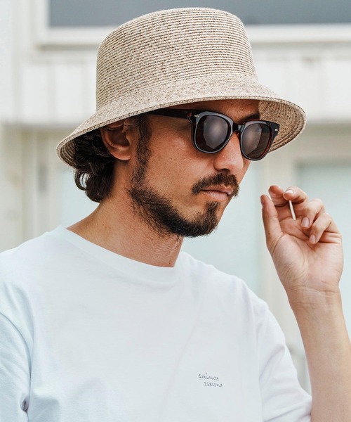 mko12885-Polyester Braid Bucket Hat バケットハット（ハット