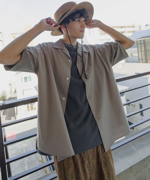 niko and...（ニコアンド）の「コード付きストローハット（ハット・メンズ・ベージュ/チャコール・FREE）」の8枚目の写真