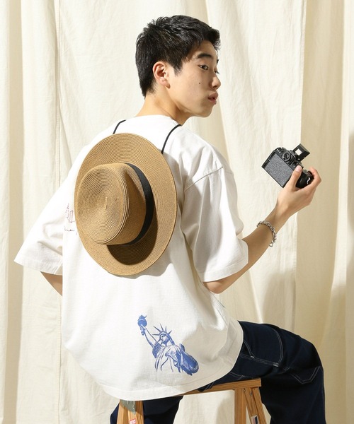 niko and...（ニコアンド）の「コード付きストローハット（ハット・メンズ・ベージュ/チャコール・FREE）」の3枚目の写真