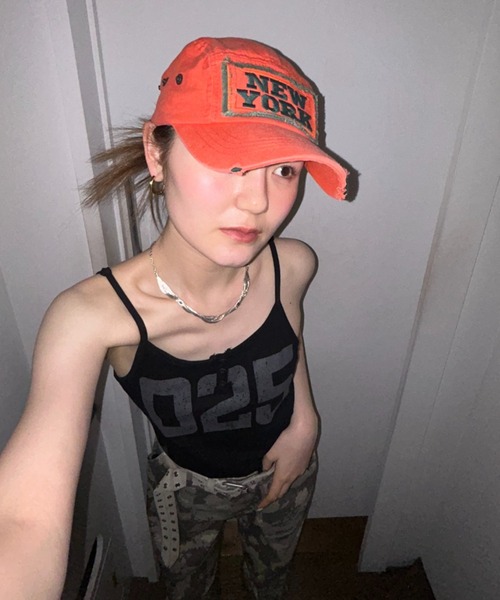 JEANASIS（ジーナシス）の「【25quee】ナンバリングカップ付きキャミ/497155（キャミソール・レディース・ブラック/グレー/レッド・FREE）」の19枚目の写真