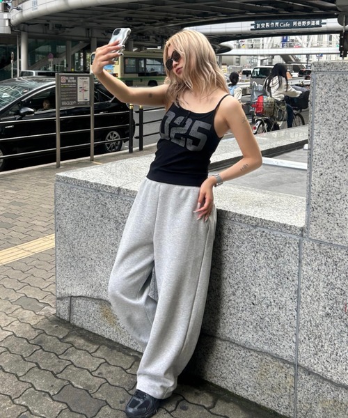 JEANASIS（ジーナシス）の「【25quee】ナンバリングカップ付きキャミ/497155（キャミソール・レディース・ブラック/グレー/レッド・FREE）」の22枚目の写真