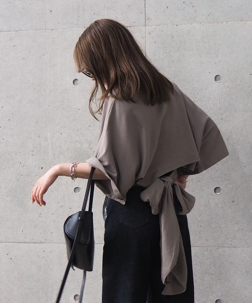 tシャツ back tie loose tee /バックリボンルーズtシャツ レディース back tie loose tee /バックリボンルーズtシャツ（Tシャツ