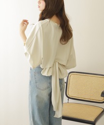 back tie loose tee /バックリボンルーズtシャツ