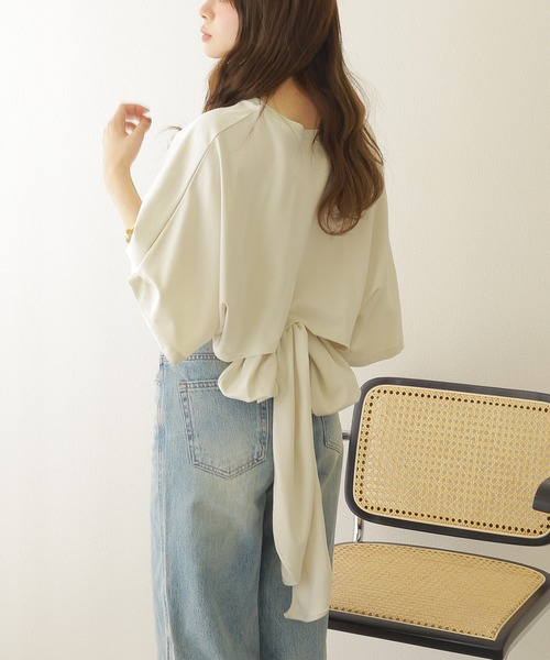 tシャツ back tie loose tee /バックリボンルーズtシャツ レディース back tie loose tee /バックリボンルーズtシャツ（Tシャツ