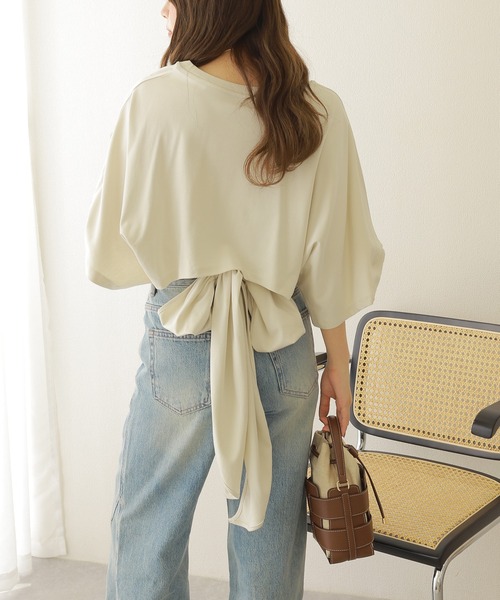 tシャツ back tie loose tee /バックリボンルーズtシャツ レディース back tie loose tee /バックリボンルーズtシャツ（Tシャツ