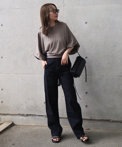 LAULEN(ローレン)の「back tie loose tee /バックリボンルーズtシャツ(Tシャツ/カットソー・レディース・グレー/イエロー/アイボリー・FREE)」の17枚目の写真