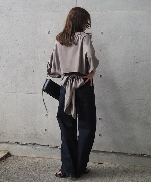 tシャツ back tie loose tee /バックリボンルーズtシャツ レディース back tie loose tee /バックリボンルーズtシャツ（Tシャツ