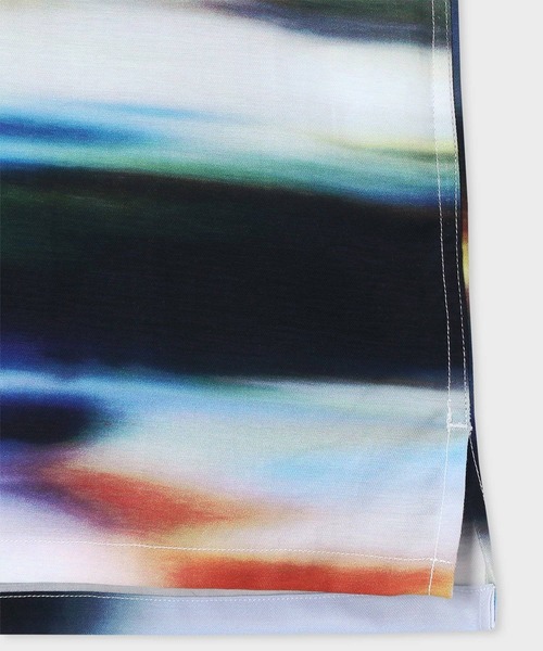PS Paul Smith(ピーエスポールスミス)の「"Motion Blur" オープンカラーシャツ / 152312 695U(シャツ/ブラウス・メンズ・ホワイト/ネイビー・SMALL/MEDIUM/LARGE/X-LARGE/XX-LARGE)」の3枚目の写真