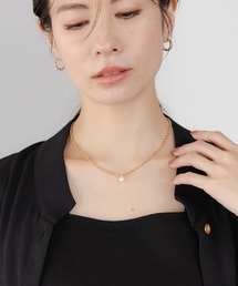 パールヘッドショートネックレス/494155