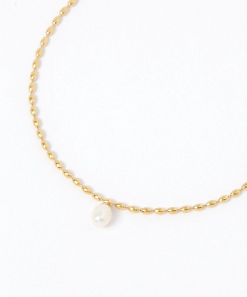Elura（エルーラ）の「パールヘッドショートネックレス/494155（ネックレス・レディース・ゴールド・ONE SIZE）」の4枚目の写真