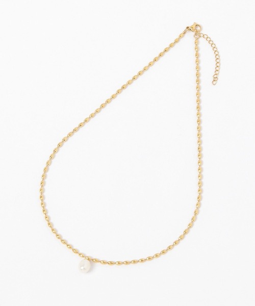 Elura（エルーラ）の「パールヘッドショートネックレス/494155（ネックレス・レディース・ゴールド・ONE SIZE）」の3枚目の写真