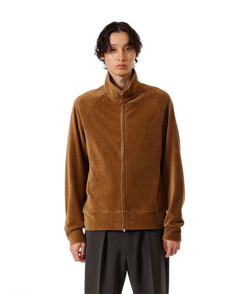 ATTACHMENT（アタッチメント）の「CO/PE ベロア ジャージートラックジャケット/ CO/PE VELOR JERSEY TRACK JACKET（ブルゾン・メンズ・ダークグレー/ブラック/キャメル・1/2/3/4）」の3枚目の写真