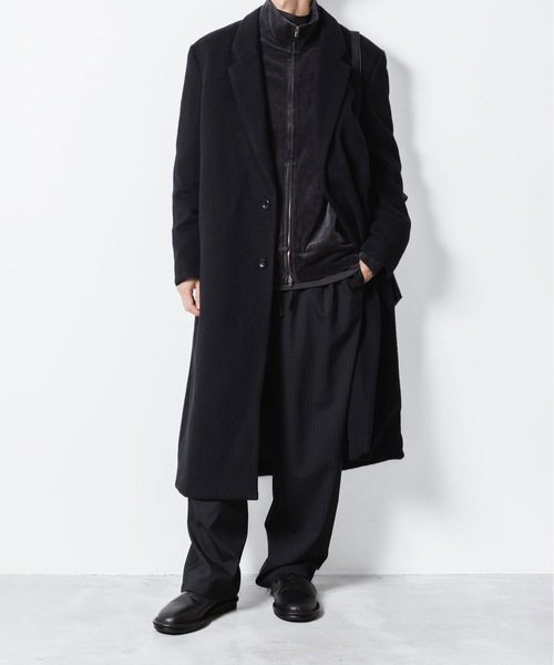 ATTACHMENT（アタッチメント）の「CO/PE ベロア ジャージートラックジャケット/ CO/PE VELOR JERSEY TRACK JACKET（ブルゾン・メンズ・ダークグレー/ブラック・1/2/3）」の7枚目の写真