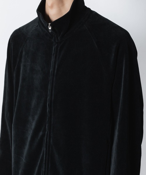 ATTACHMENT（アタッチメント）の「CO/PE ベロア ジャージートラックジャケット/ CO/PE VELOR JERSEY TRACK JACKET（ブルゾン・メンズ・ダークグレー/ブラック・1/2/3）」の22枚目の写真