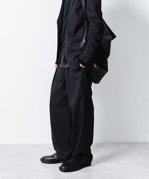 ATTACHMENT（アタッチメント）の「CO/PE ベロア ジャージートラックジャケット/ CO/PE VELOR JERSEY TRACK JACKET（ブルゾン・メンズ・ダークグレー/ブラック・1/2/3）」の16枚目の写真