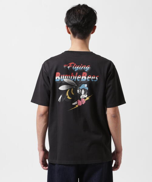 AVIREX(アヴィレックス)の「《WEB&DEPOT限定》BUMBLE BEES T-SHIRT / バンブルビーズ 半袖Tシャツ / AVIREX / アヴィレックス(Tシャツ/カットソー・メンズ・ブラック/ホワイト/ピンク/イエロー・X-LARGE/XX-LARGE/MEDIUM/LARGE)」の9枚目の写真