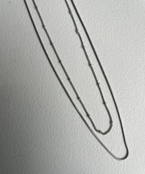 Chez toi（シェトワ）の「２連キャシャネックレス（ネックレス・レディース・シルバー/ゴールド・FREE）」の5枚目の写真