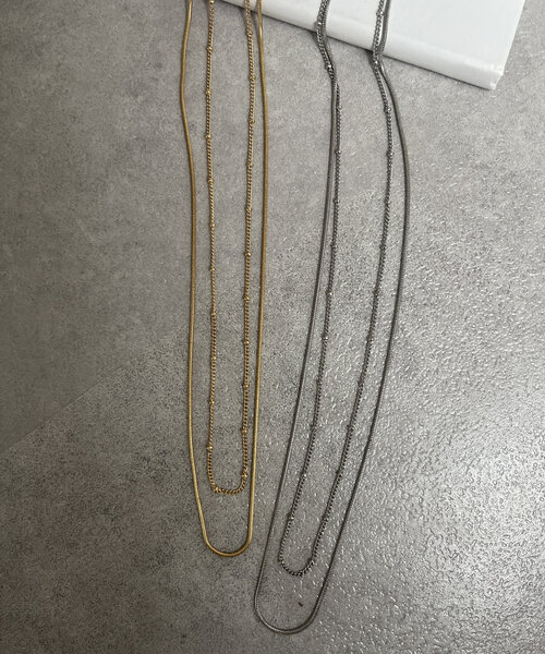 Chez toi（シェトワ）の「２連キャシャネックレス（ネックレス・レディース・シルバー/ゴールド・FREE）」の7枚目の写真