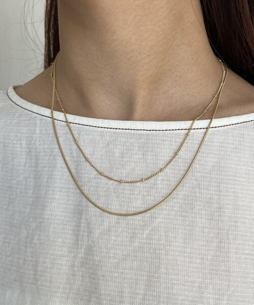 Chez toi（シェトワ）の「２連キャシャネックレス（ネックレス・レディース・シルバー/ゴールド・FREE）」の8枚目の写真