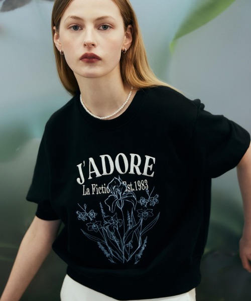 LARTIGENT(ラーティゼン)の「L2 FLOWER SWEATSHIRT(Tシャツ/カットソー・レディース・ブラック・FREE)」の3枚目の写真