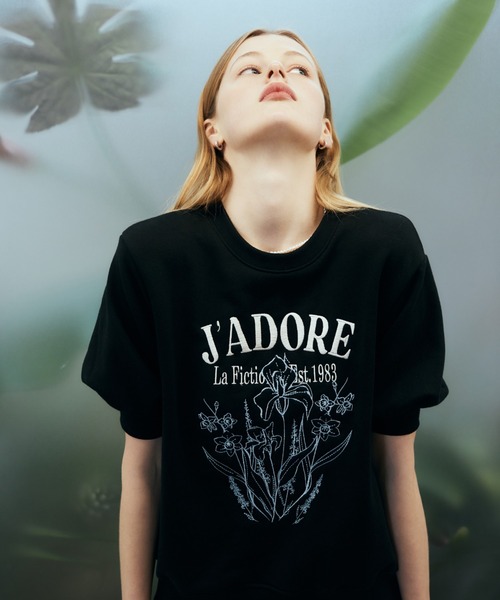 LARTIGENT(ラーティゼン)の「L2 FLOWER SWEATSHIRT(Tシャツ/カットソー・レディース・ブラック・FREE)」の4枚目の写真