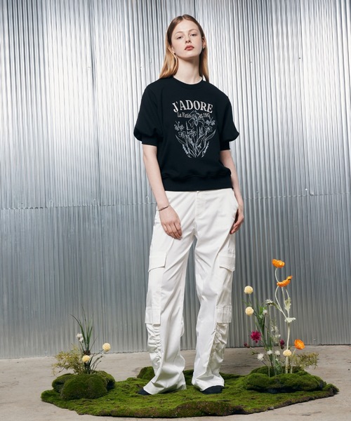 LARTIGENT(ラーティゼン)の「L2 FLOWER SWEATSHIRT(Tシャツ/カットソー・レディース・ブラック・FREE)」の5枚目の写真