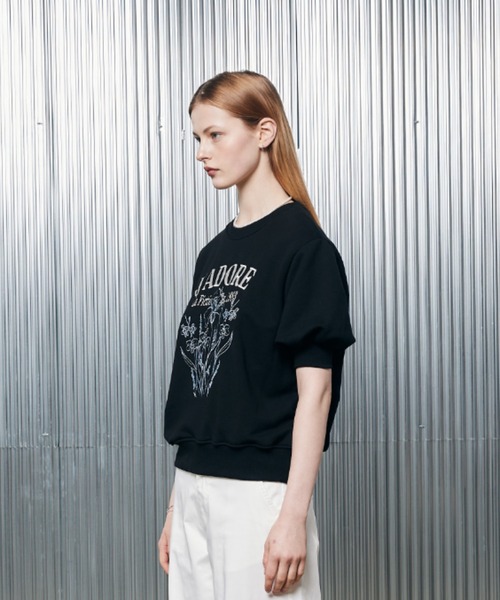 LARTIGENT(ラーティゼン)の「L2 FLOWER SWEATSHIRT(Tシャツ/カットソー・レディース・ブラック・FREE)」の7枚目の写真