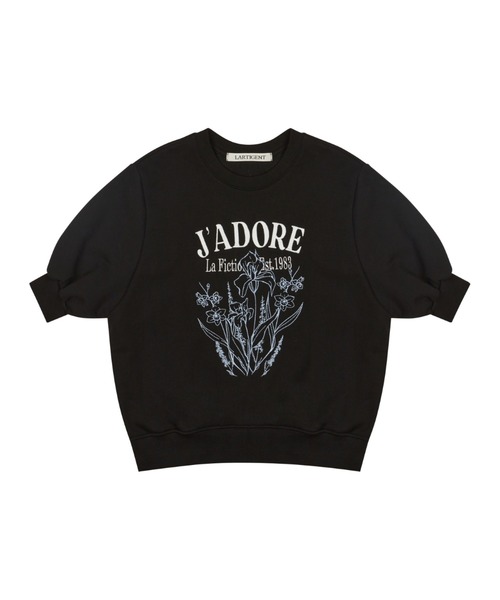 LARTIGENT(ラーティゼン)の「L2 FLOWER SWEATSHIRT(Tシャツ/カットソー・レディース・ブラック・FREE)」の9枚目の写真