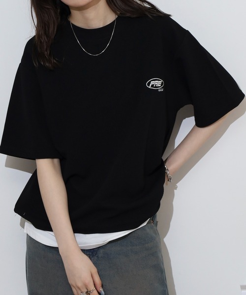 FUNALIVE(ファンアライブ)の「ジャガード レイヤード ワイド 半袖 Tシャツ(Tシャツ/カットソー・メンズ・ベージュ/グレー/ブラック/グレー系その他・L/LL/M)」の18枚目の写真