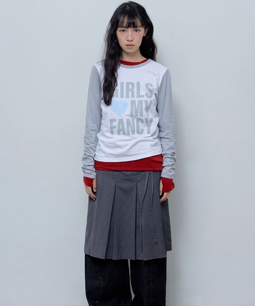【FANCY CLUB】人気/送料税込 ★BABY GIRL STRIPE LAYERED TEE★ FANCY CLUB】Baby Girl Stripe Layered T-shirt☆人気☆追跡付