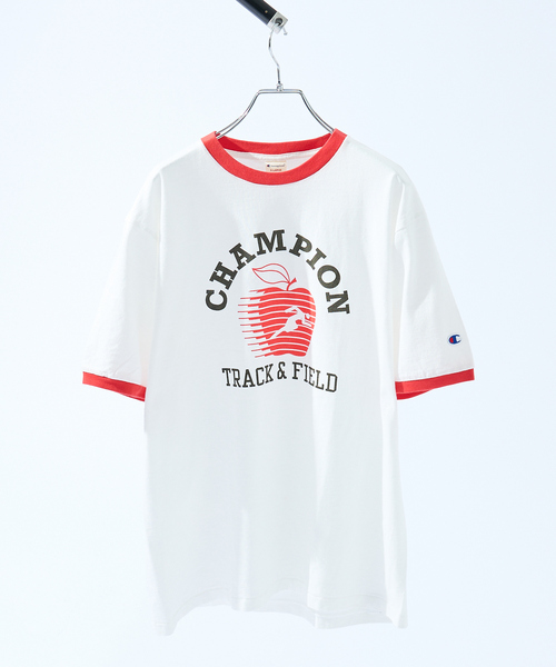 Champion(チャンピオン)の「【Champion】ショートスリーブ リンガーTシャツ(Tシャツ/カットソー・メンズ・イエロー/ネイビー/レッド・L/XL)」の12枚目の写真