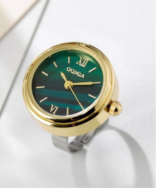 Burner(バーナー)の「【OKUOKU 0909】watch ring 指輪時計 アソート マルチカラー フリーサイズ仕様 oku-ring-g9【RBT】(リング・メンズ・ゴールド/シルバー系その他/シルバー系その他3/ゴールド系その他/シルバー系その他2/シルバー/ゴールド系その他4/ゴールド系その他3/ゴールド系その他2/グリーン系その他3/グリーン系その他2/グリーン系その他/ピンクゴールド・FREE)」の15枚目の写真