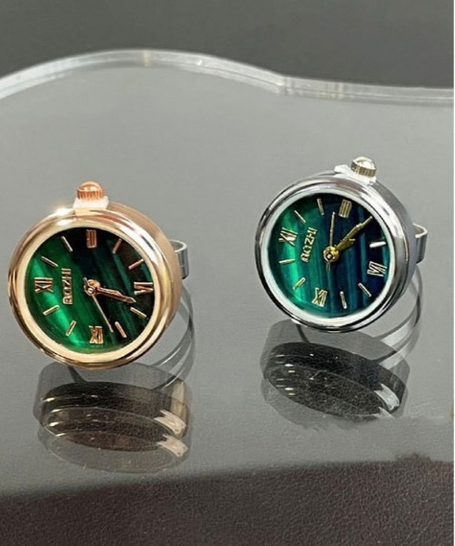 Burner(バーナー)の「【OKUOKU 0909】watch ring 指輪時計 アソート マルチカラー フリーサイズ仕様 oku-ring-g9【RBT】(リング・メンズ・ゴールド/シルバー系その他/シルバー系その他3/ゴールド系その他/シルバー系その他2/シルバー/ゴールド系その他4/ゴールド系その他3/ゴールド系その他2/グリーン系その他3/グリーン系その他2/グリーン系その他/ピンクゴールド・FREE)」の18枚目の写真