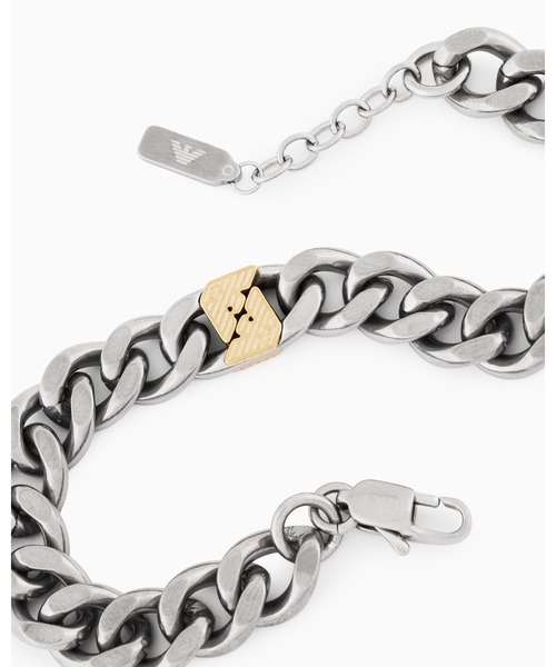 EMPORIO ARMANI（エンポリオアルマーニ）の「【エンポリオ アルマーニ】エンポリオ アルマーニ チェーンブレスレット ツートン ステンレススチール（ブレスレット・メンズ・その他1・FREE）」の2枚目の写真