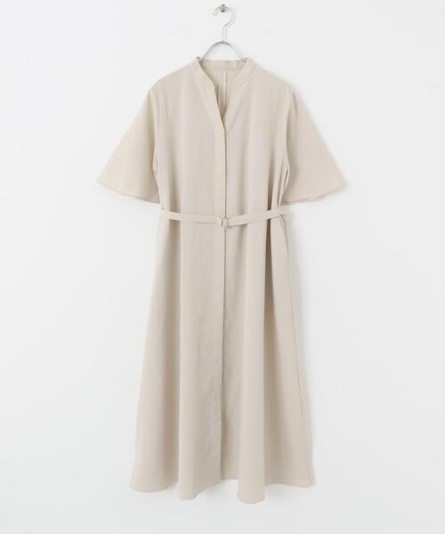 セール】ウォッシャブルフレアスリーブワンピース（ワンピース