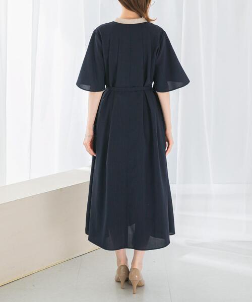 セール】ウォッシャブルフレアスリーブワンピース（ワンピース