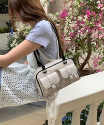 ダブルポケットボストンバッグ ロングハンドル