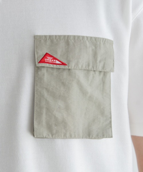 ikka（イッカ）の「URBAN NATURE LIFE アーバンネイチャーライフ ワンポイントポケットTシャツ（Tシャツ/カットソー・メンズ・ホワイト/ブラック・XL/L/M/S）」の21枚目の写真