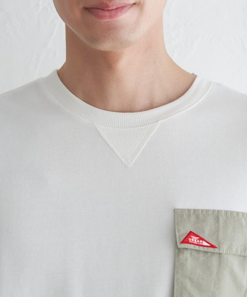 ikka（イッカ）の「URBAN NATURE LIFE アーバンネイチャーライフ ワンポイントポケットTシャツ（Tシャツ/カットソー・メンズ・ホワイト/ブラック・XL/L/M/S）」の18枚目の写真
