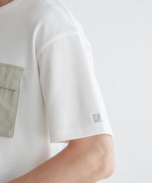 ikka（イッカ）の「URBAN NATURE LIFE アーバンネイチャーライフ ワンポイントポケットTシャツ（Tシャツ/カットソー・メンズ・ホワイト/ブラック・XL/L/M/S）」の19枚目の写真