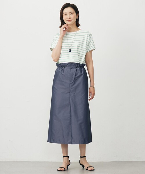 J.PRESS(ジェイプレス)の「【洗える】シャンブレータフタ ナロー スカート(スカート・レディース・黄土色系/ダルブルー系/ブラック系・T13/T15/T17)」の21枚目の写真
