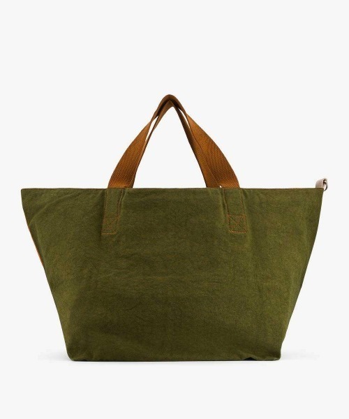 BENSIMON（ベンシモン）の「【BENSIMON】トートバッグ　ショルダーバッグ　大き目 ラージ ビッグ ユニセックス キャンバス　フランスブランド（ショルダーバッグ・レディース・カーキ・FREE）」の9枚目の写真