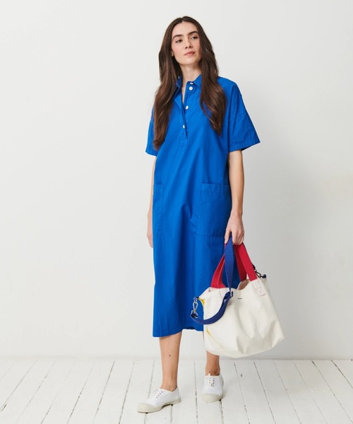 BENSIMON（ベンシモン）の「【BENSIMON】トートバッグ　ショルダーバッグ　大き目 ラージ ビッグ ユニセックス キャンバス　フランスブランド（ショルダーバッグ・レディース・カーキ・FREE）」の8枚目の写真