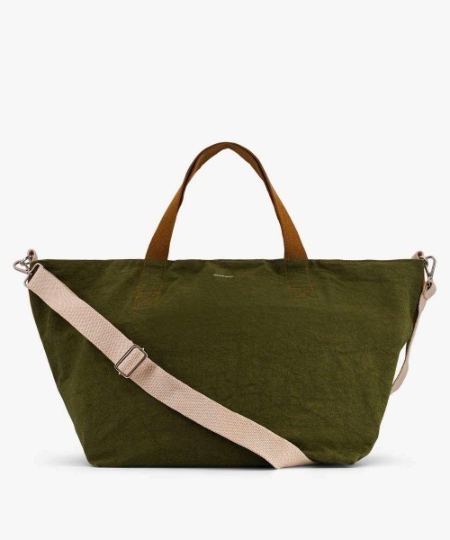 BENSIMON（ベンシモン）の「【BENSIMON】トートバッグ　ショルダーバッグ　大き目 ラージ ビッグ ユニセックス キャンバス　フランスブランド（ショルダーバッグ・レディース・カーキ・FREE）」の17枚目の写真