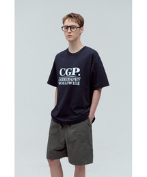Tシャツ・カットソー codegraphy Square Logo Short Sleeve T-Shirt Charcoal CBEUUTS codegraphy tシャツ CGP Square Logo Short Sleeve T-Shirt