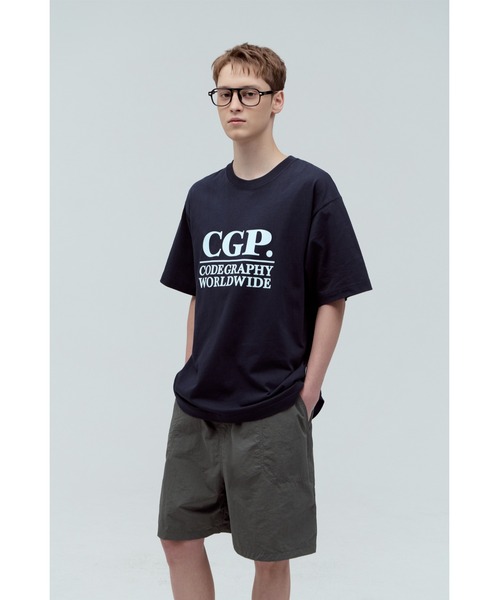 【CODEGRAPHY】★スクエアロゴ 半袖Tシャツ★ CGP Square Logo Short Sleeve T-Shirt CBEUUTS011（Tシャツ