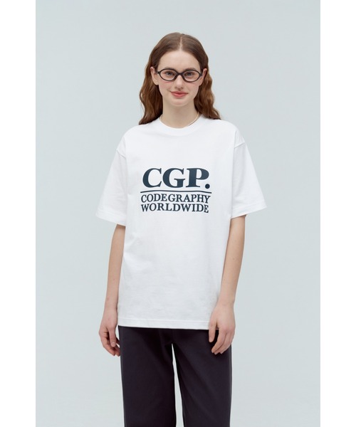 ★ codegraphy★ JELLY Logo Short Sleeve T-Shirt White CBEUU Codegraphy JELLY logo short sleeve t-shirt_3COLOR